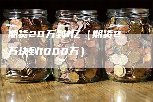 期货20万到1亿（期货2万块到1000万）