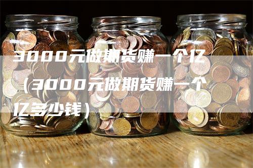 3000元做期货赚一个亿（3000元做期货赚一个亿多少钱）