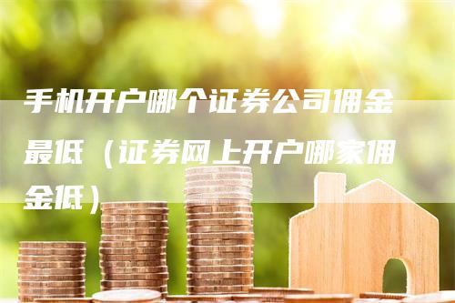 手机开户哪个证券公司佣金最低（证券网上开户哪家佣金低）